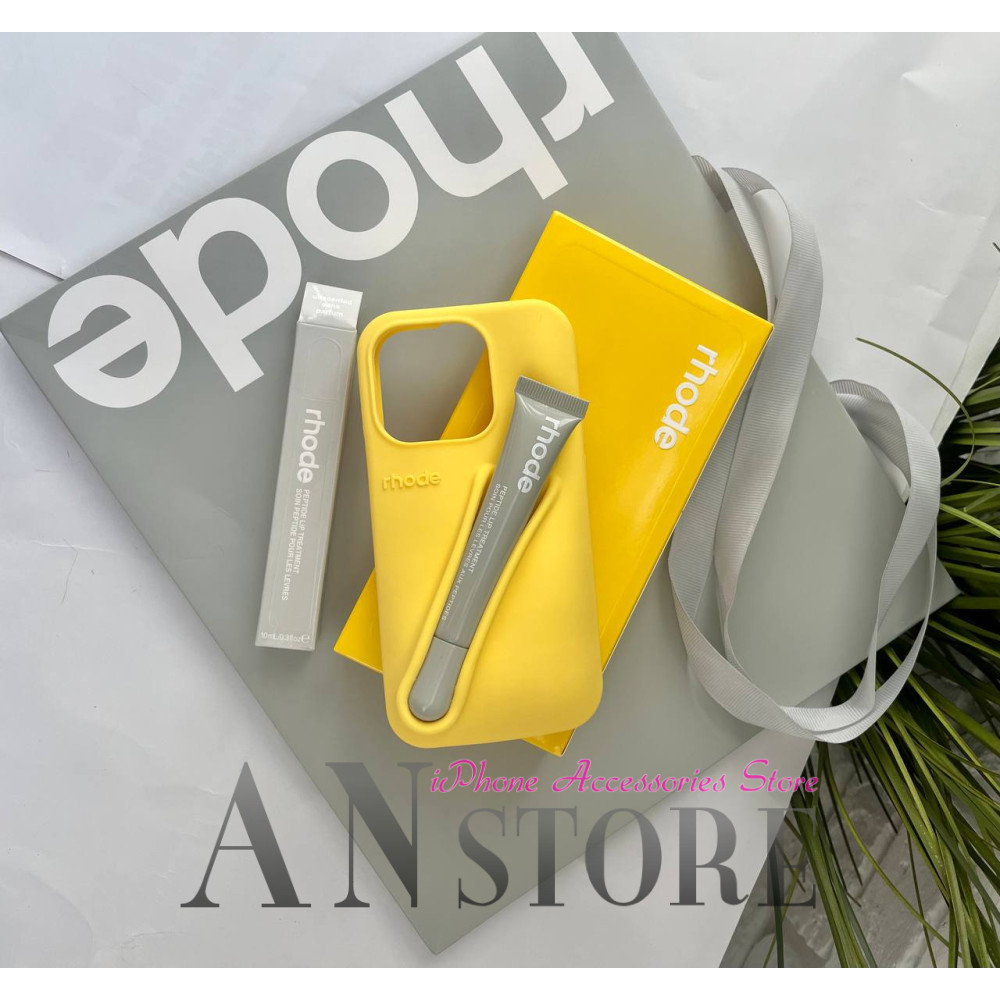 Rhode чохол жовтий Lemontini з блиском на айфон 12 про макс 